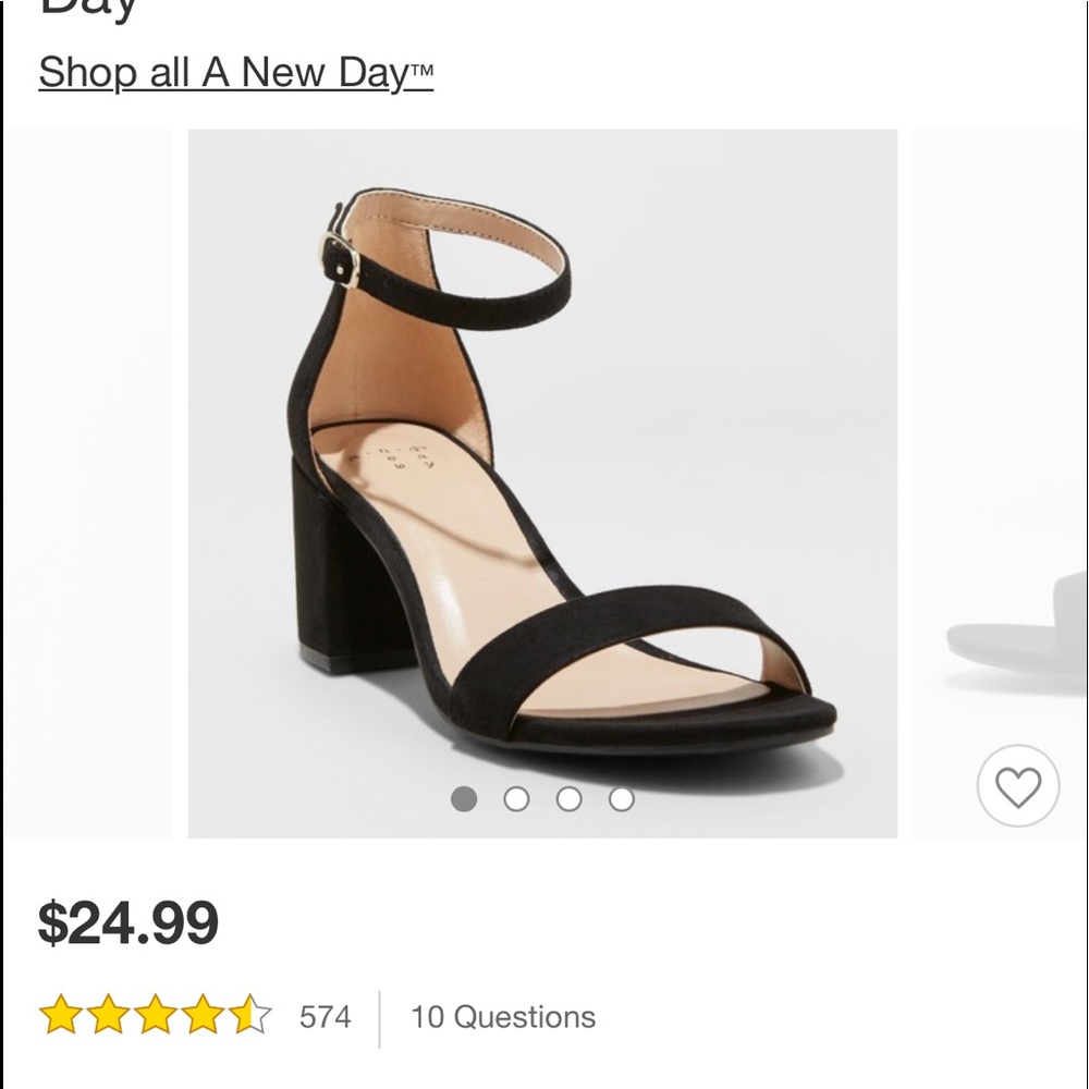 a new day (Target) black block heels
